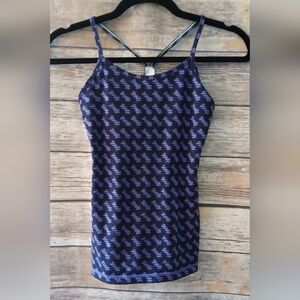 Ivivva by Lululemon, Dark and Light Purple X Back Top, Youth 10